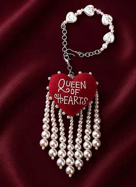 Queen of Hearts Pearl Tassel Lumba Rakhi
