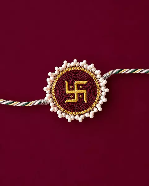 Traditional Hindu Swastik Rakhi