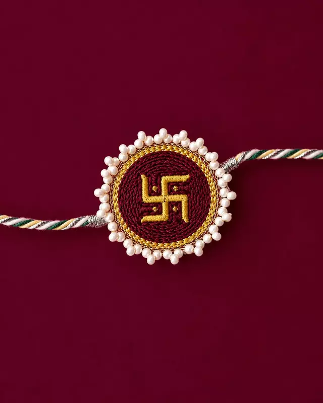 Traditional Hindu Swastik Rakhi