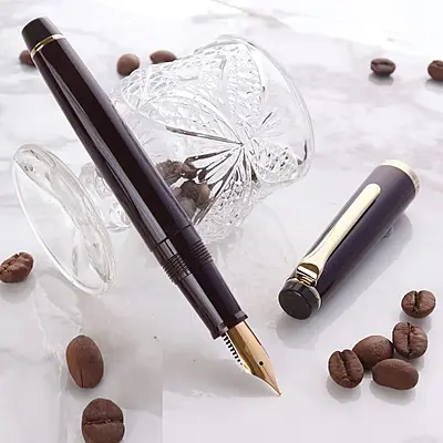 Sailor Lecoule Pale Brown GT Fountain Pen (MF) 11-0333-380