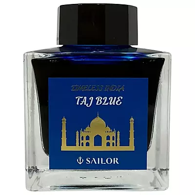 Sailor Timeless India Ink Bottle (Taj Blue - 50 ML) 13-9843-203