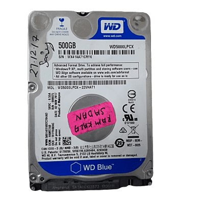 Refurbished WD Hard Disk-500GB Refurbished WD Hard Disk-500GB