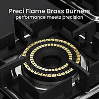 Shine Three Burner Gas Stove | Hob Top Auto Ignition