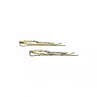Sparkling White Butterfly Crystal Hair Clips (Set of 2)