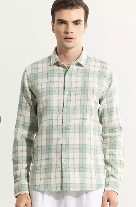 White Checked Shirt - Test Product