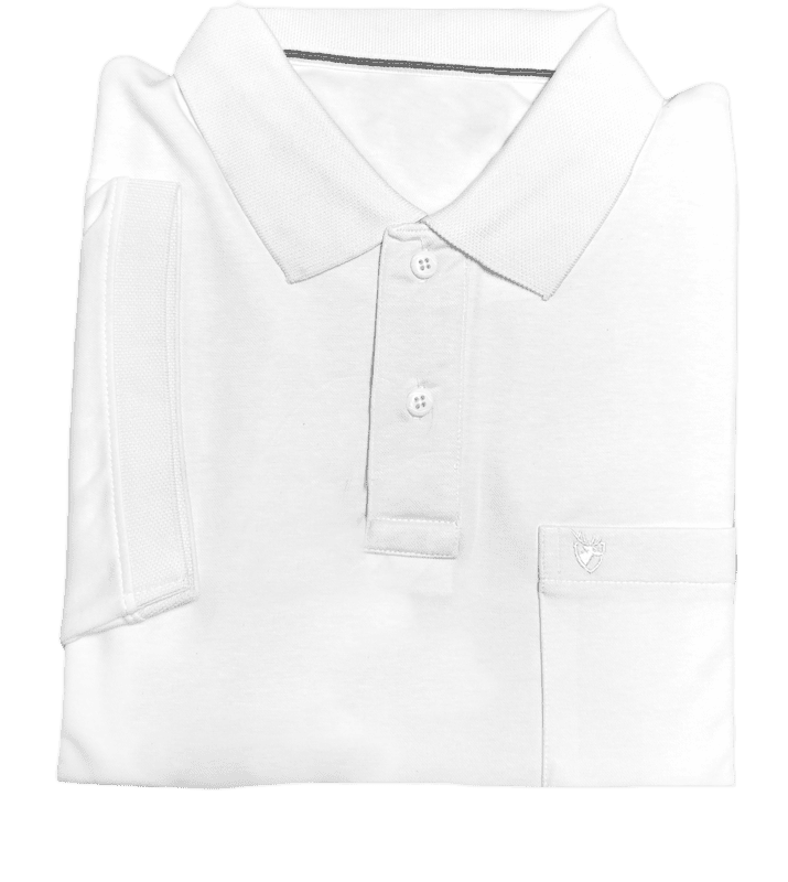 White Self Design Tshirt