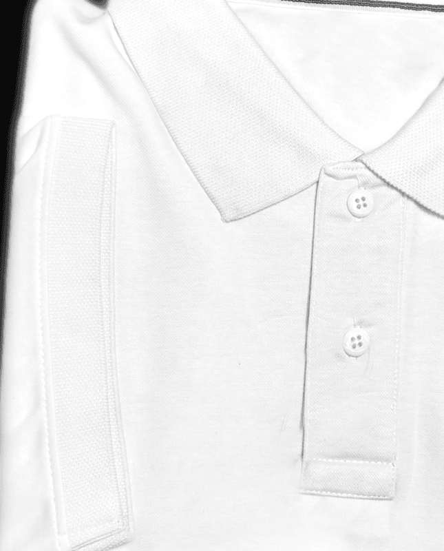 White Self Design Tshirt