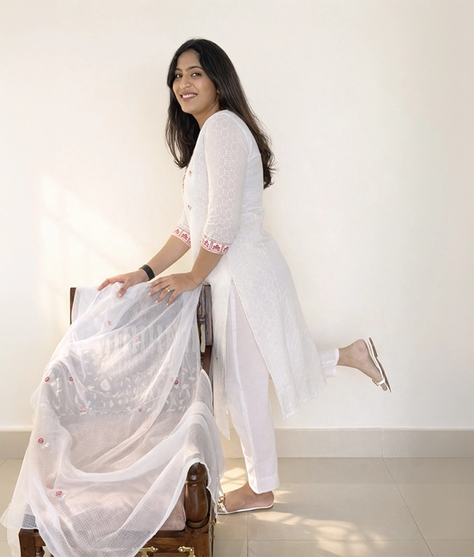 Ivory Rose Kurta Set