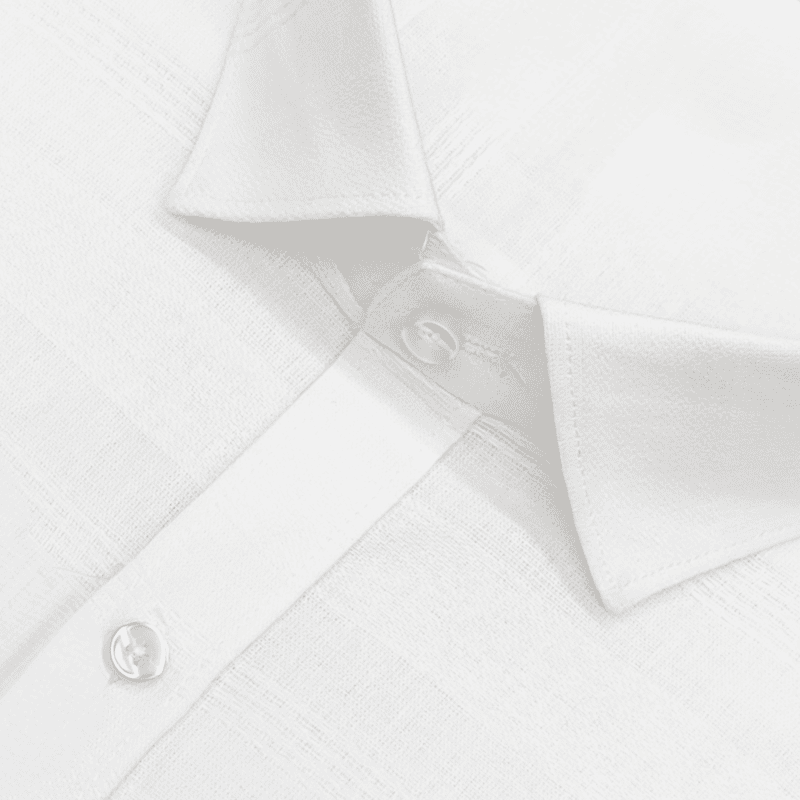 WHITE SELF DESIGN SHIRT