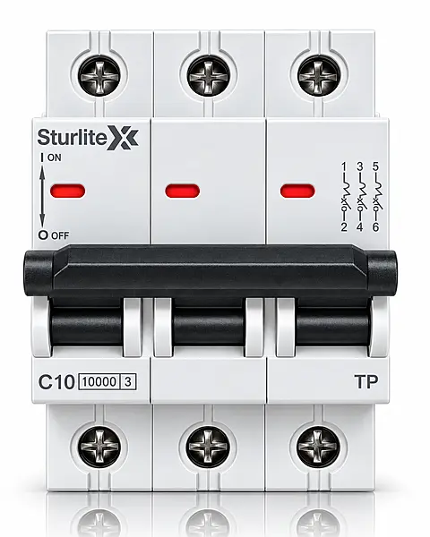 Sturlite MCB 3P 32A C Curve 10kA Miniature Circuit Breaker