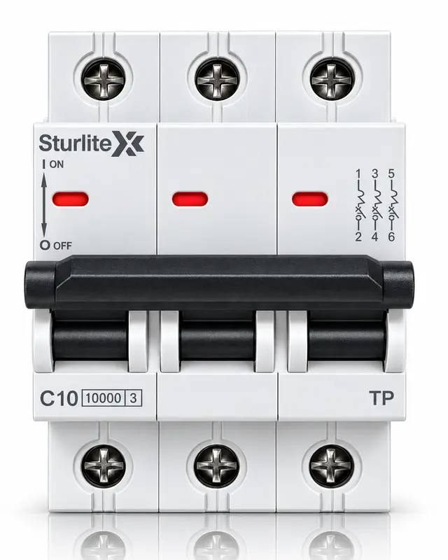 Sturlite MCB 3P 32A C Curve 10kA Miniature Circuit Breaker