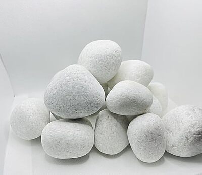 White Pebbles - Unpolished, Natural Finish
