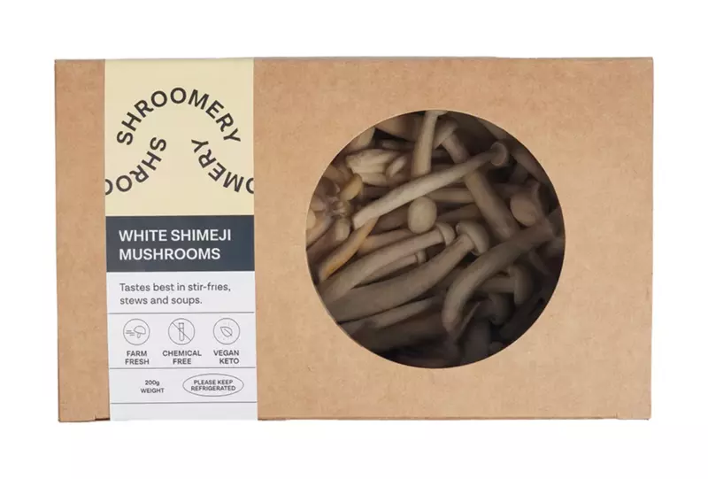 White Shimeji Mushrooms 200 Gms