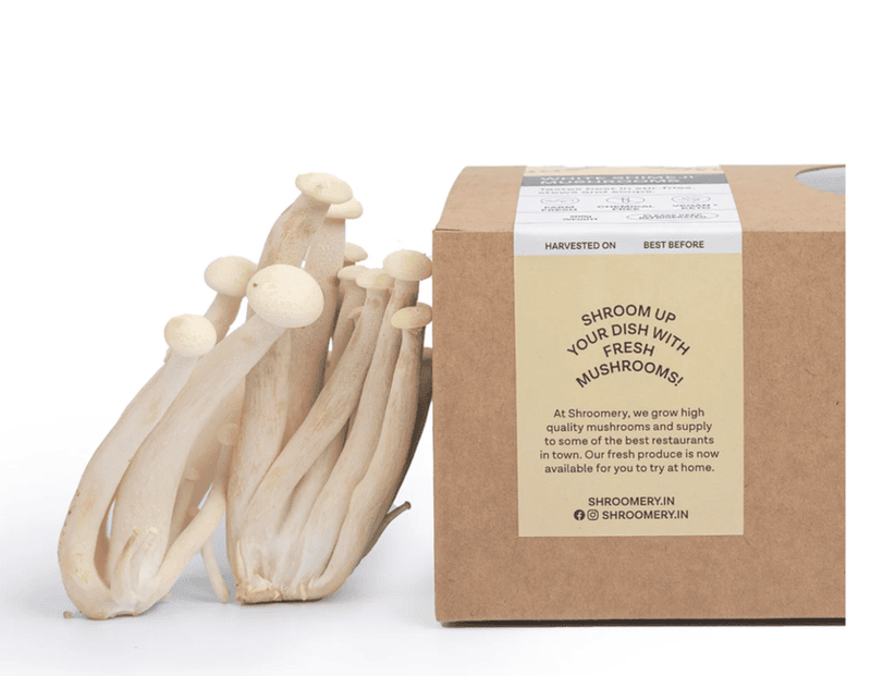 White Shimeji Mushrooms 200 Gms