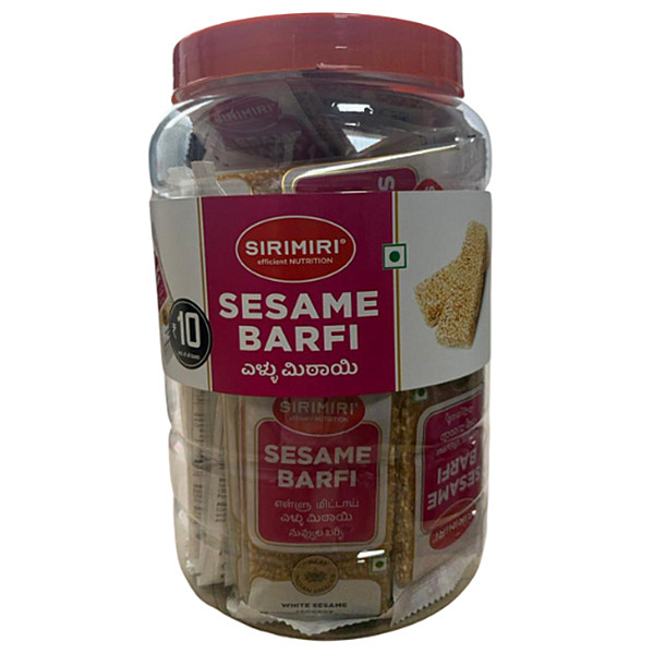 White Sesame Barfi Rs 10 Per Piece (Jar of 30)