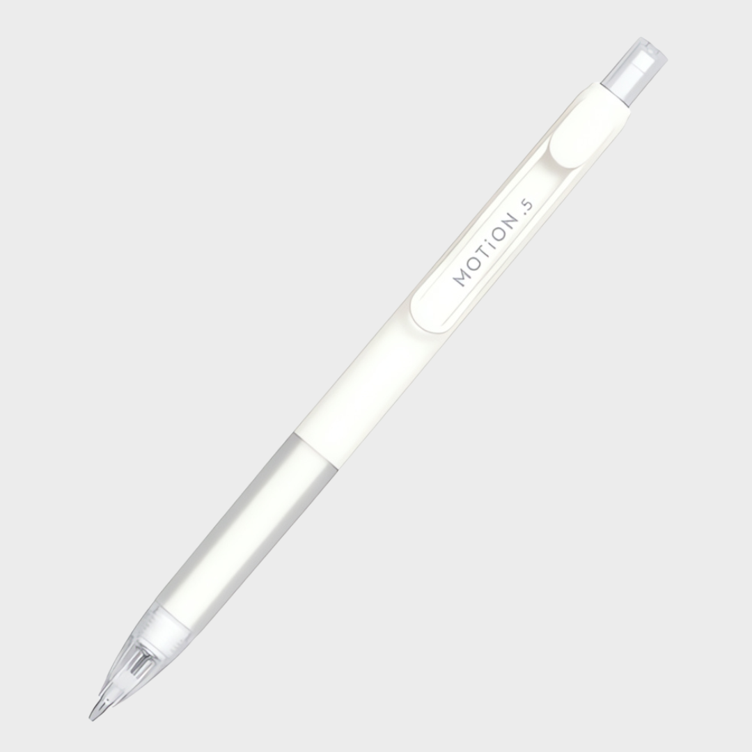 Kamio Japan | Mechanical Pencil | 0.5mm | T-MOTION | Monotone | White