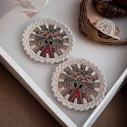 Madhubani Coaster Mayur