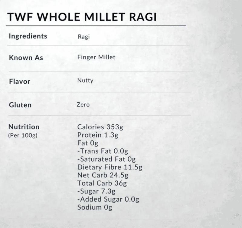 Ragi Whole Millet (Gluten Free)