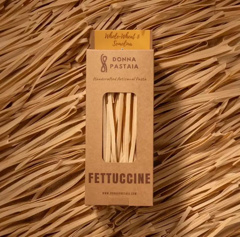 Whole Wheat Fettuccine - Donna Pastaia