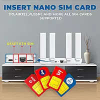 Wi-Fi Router 4G LTE | High-Speed Wireless Router with SIM Card Slot | 4 Antennas | Mobile Hotspot for Home & Office