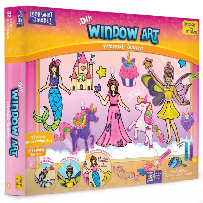 Window Art - Princess & Unicorn