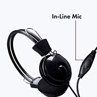 Wired Headphones (AD-302) with Mic & Volume Control ,Dual 3.5mm Jack for Audio & Microphone ,Stereo Sound, Compatible with PC, Laptop, Mac Wired Headphones (AD-302) with Mic & Volume Control ,Dual 3.5mm Jack for Audio & Microphone ,Stereo Sound, Compatible with PC, Laptop, Mac