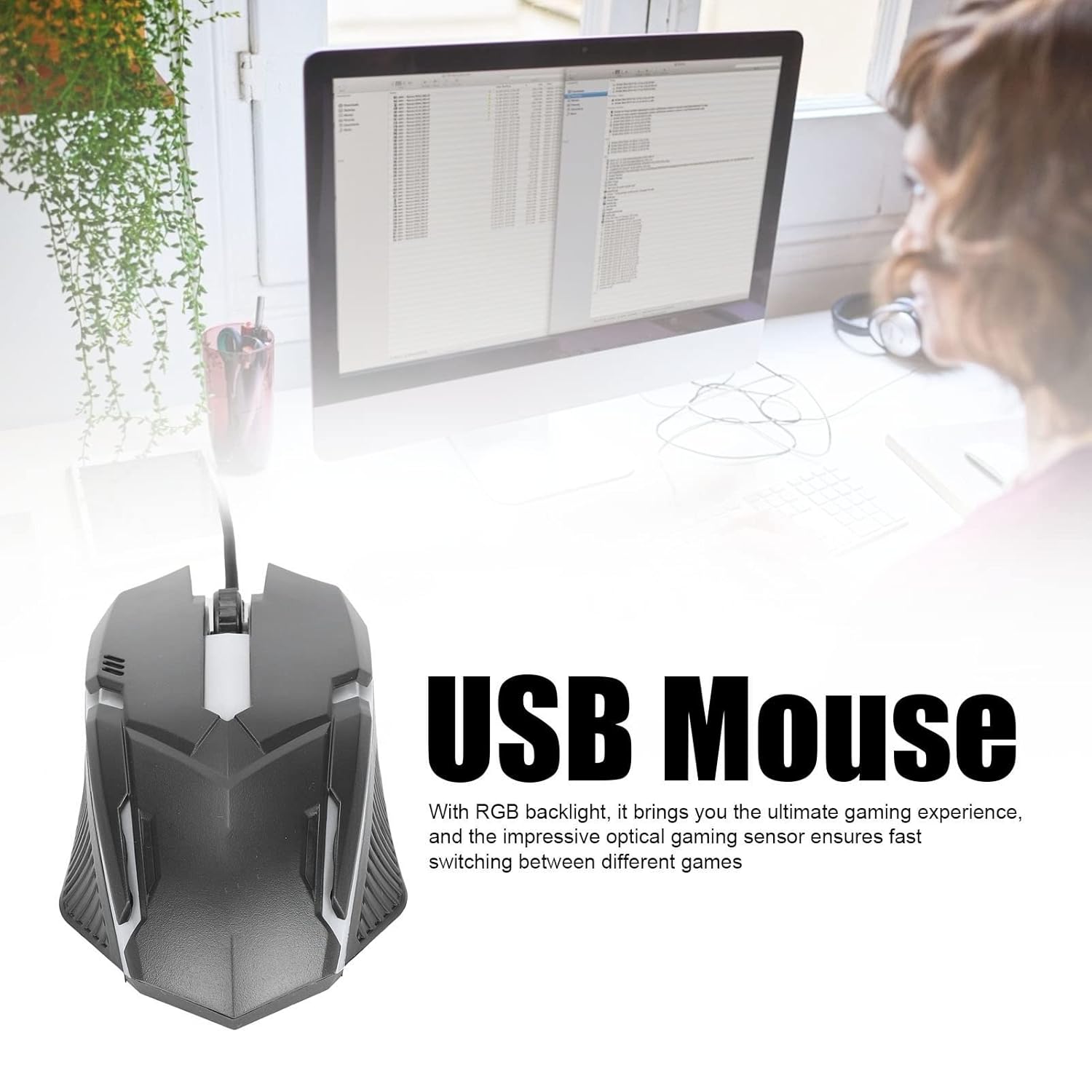 8000 DPI Mouse – Elevate Your Gameplay with Precision and Speed!