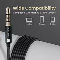 Portronics Gamma A In-Ear Metal Magnetic Earbuds – On/Off/Volume Switch | TPE Cable | 3.5mm | Black