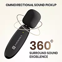 Portronics Dash 7 Type-C Wireless Microphone (POR-2290) – Plug & Play  | Black | 1 Year Warranty