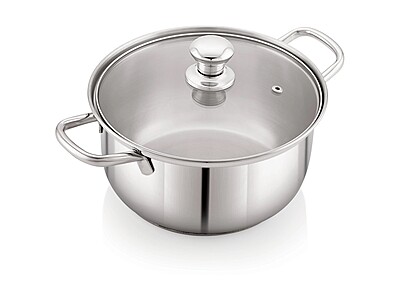 Sonu Stainless Steel Wonder Pot | Cooking Pot with Glass Lid, Triply Base