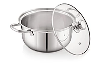 Sonu Stainless Steel Wonder Pot | Cooking Pot with Glass Lid, Triply Base