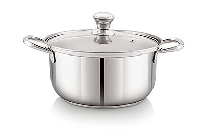 Sonu Stainless Steel Wonder Pot | Cooking Pot with Glass Lid, Triply Base