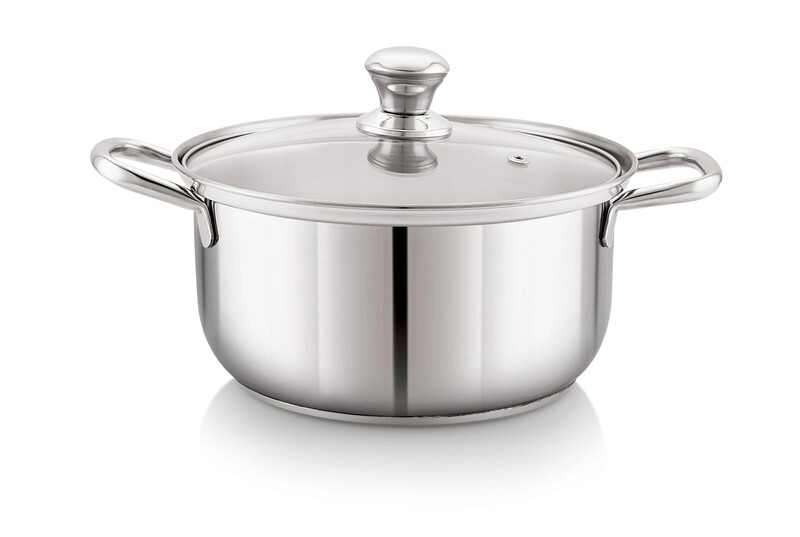 Sonu Stainless Steel Wonder Pot | Cooking Pot with Glass Lid, Triply Base