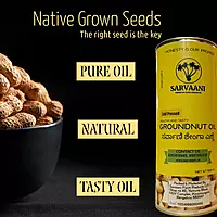 Wood Pressed Groundnut Oil- 1L Tin