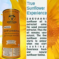 Wood Pressed Sunflower Oil (Mara Chekku - 1L Tin) | Cold Pressed