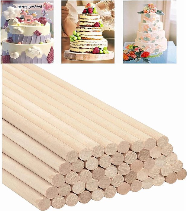 Wooden Cake Dowel 30Cm