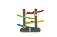 wooden ramp race track