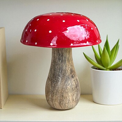 Wooden Red Mushroom Wooden Red Mushroom