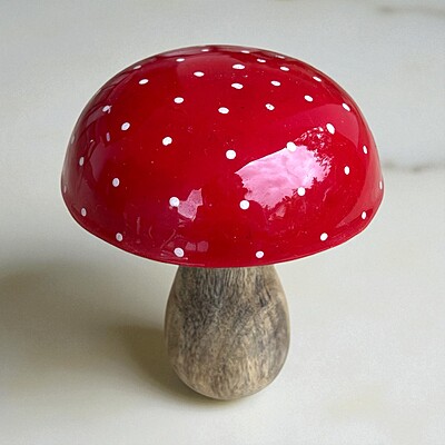 Wooden Red Mushroom