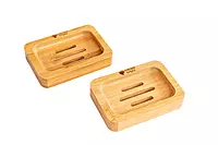 Bamboo Soap Tray – Handmade Natural Wooden Soap Dish | Organic Soap Holder for Bathroom & Kitchen | Eco-Friendly & Durable