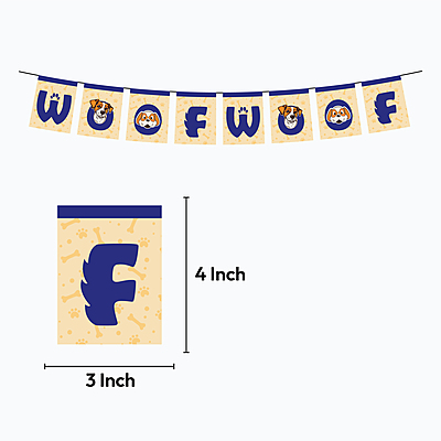 The Magic Balloons - Dog Theme Birthday Balloons 20pcs Latex Balloons With 1 Banner For Dog Birthday Party Pack of 21pcs With Dog Print and Paw Print Perfect For Dog and Dog Lovers Party Suppliers