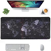Gaming Mouse Pad for Laptop, Computer with Stitched Embroidery Edges and Water Resistance Coating | Natural Non Slippery Rubber Base Mousepad Desk Mat | 900x400 (mm) Gaming Mouse Pad for Laptop, Computer with Stitched Embroidery Edges and Water Resistance Coating | Natural Non Slippery Rubber Base Mousepad Desk Mat | 900x400 (mm)