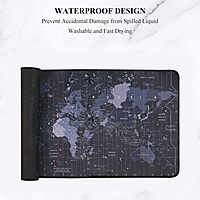 Gaming Mouse Pad for Laptop, Computer with Stitched Embroidery Edges and Water Resistance Coating | Natural Non Slippery Rubber Base Mousepad Desk Mat | 900x400 (mm) Gaming Mouse Pad for Laptop, Computer with Stitched Embroidery Edges and Water Resistance Coating | Natural Non Slippery Rubber Base Mousepad Desk Mat | 900x400 (mm)