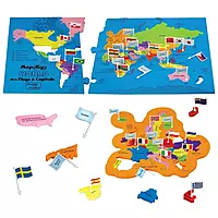World With flags and Capital