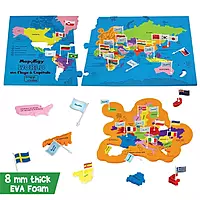 World With flags and Capital
