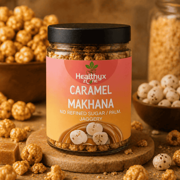 Caramel Makhana | Healthyx Zone