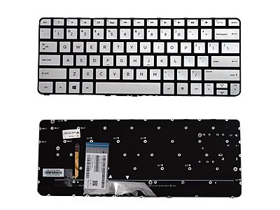 Laptop Keyboard HP Spectre X360 13T-4000 13T-4100 13T-4200 Backlit Silver Laptop Keyboard HP Spectre X360 13T-4000 13T-4100 13T-4200 Backlit Silver
