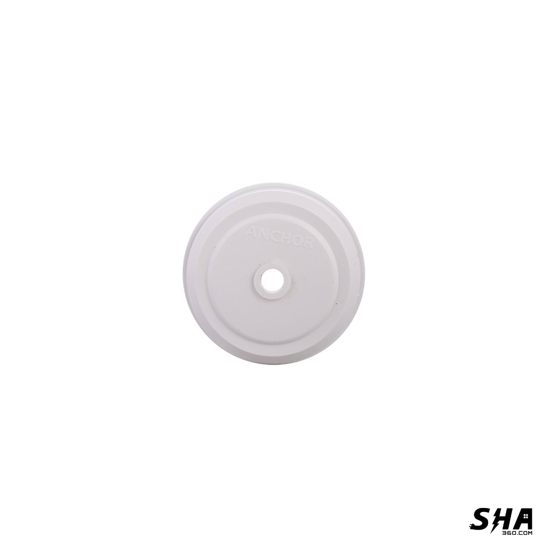 Anchor Penta Ceiling Rose White Lamp Point