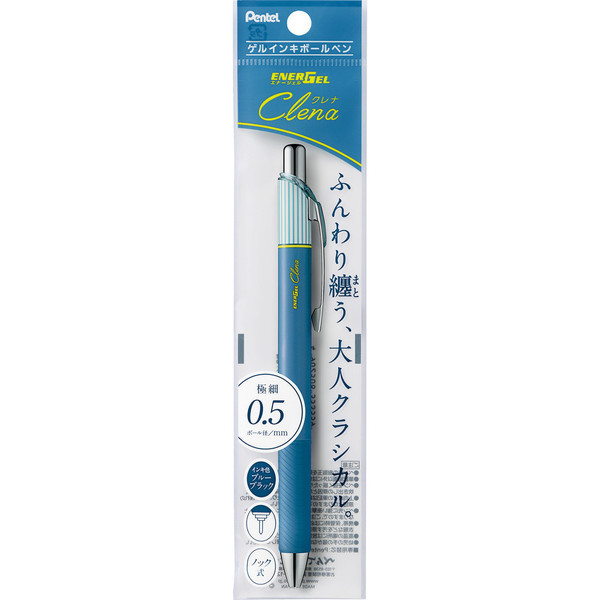Pentel EnerGel Crenna Gel Pen 0.5 Blue Black