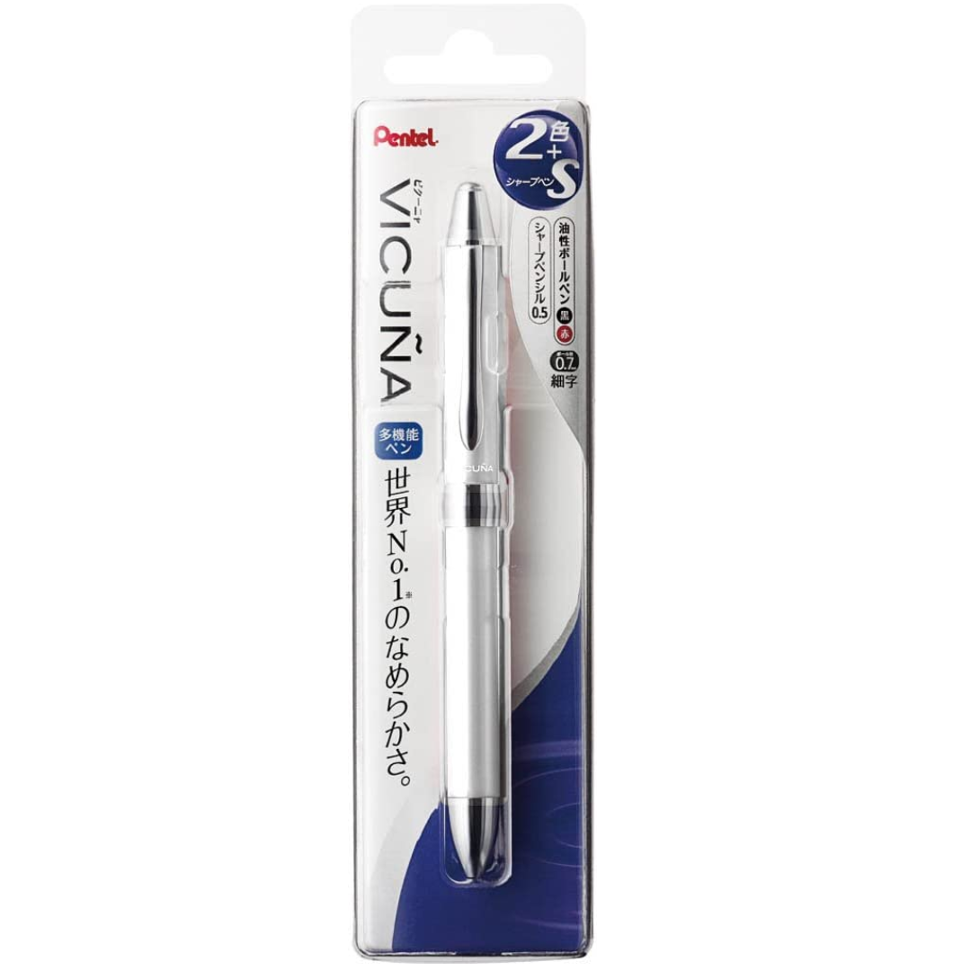 Pentel Vicuna Ex1 Series 2+S Multifunctional Pen Pearl White